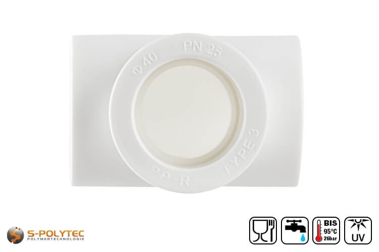 Aqua Plus PP R T Piece In White From 1 Piece S Polytec