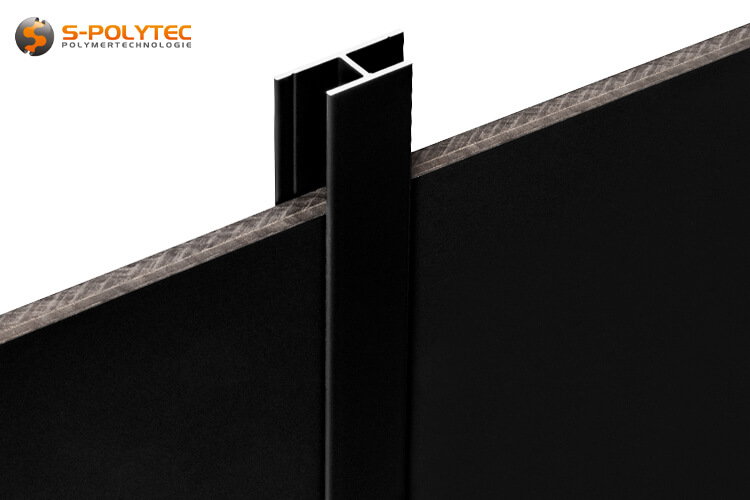 We offer the aluminium H-profiles in black for panel connection either in 2000mm length, 1000mm length or cut to size