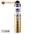 The PU adhesive foam with a fixing time of approx. 60 seconds adheres to almost all common building materials.