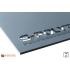 Acrylic glass grey tinted laser-cut