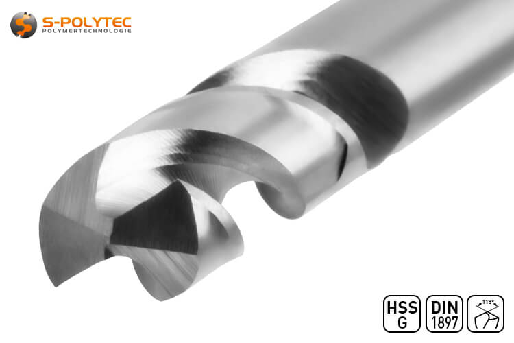 The so-called spot weld drills in extra short design made from profile-ground HSS steel are manufactured in accordance with DIN 1897