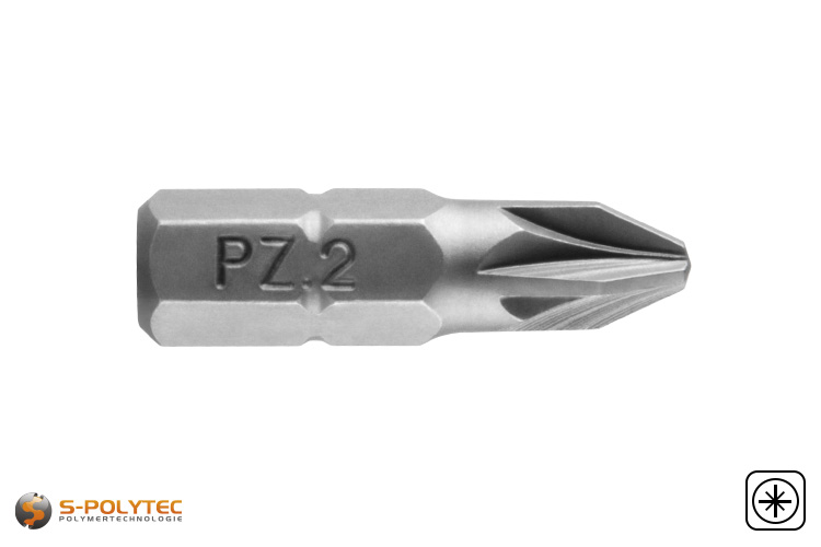 Our cross bits for Pozidriv screws are made from S2 steel for maximum durability