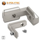 The profile corner connectors for inner and outer corners are available in different sizes for 6mm or 8mm grooves