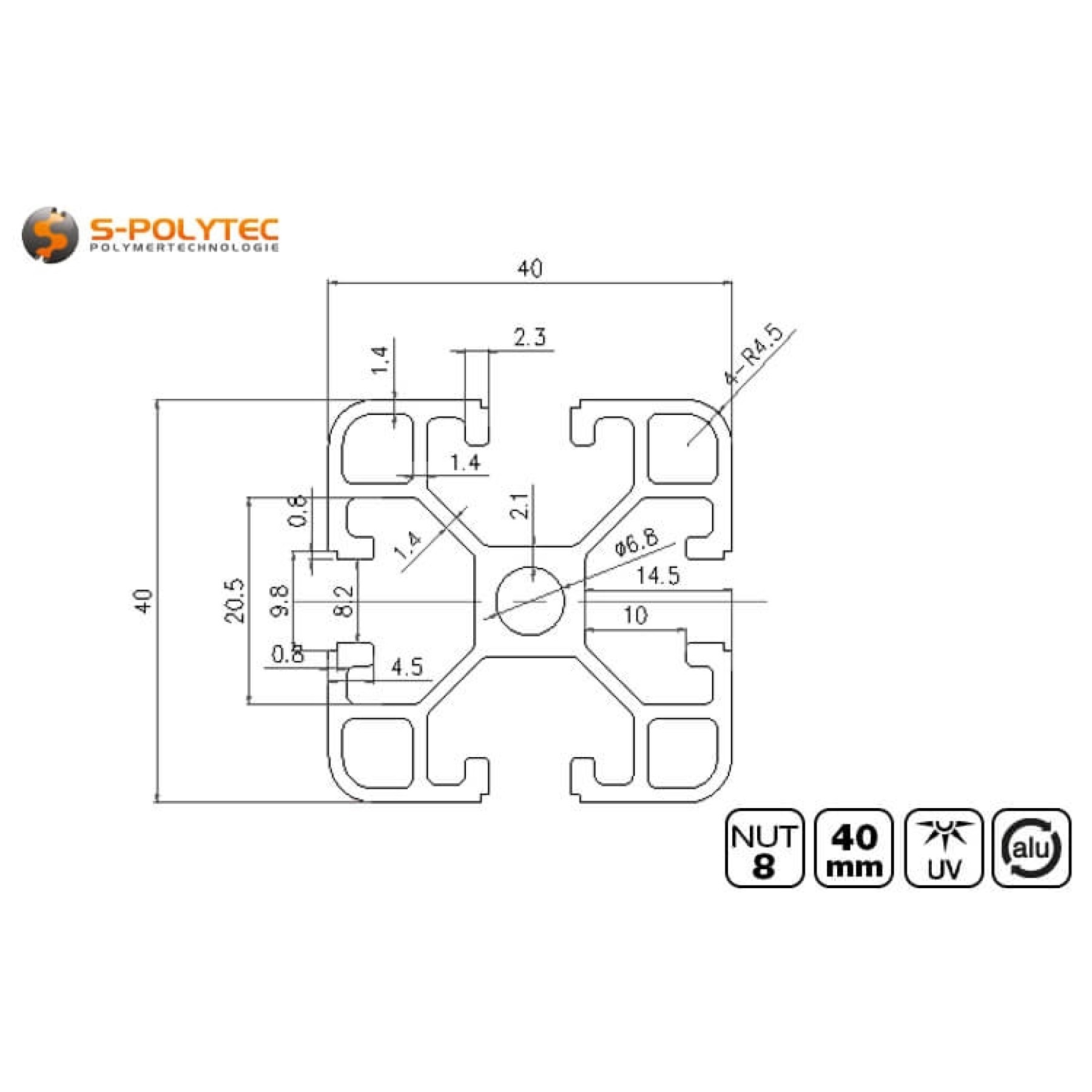 The unique design of the system profiles combines low weight with high rigidity