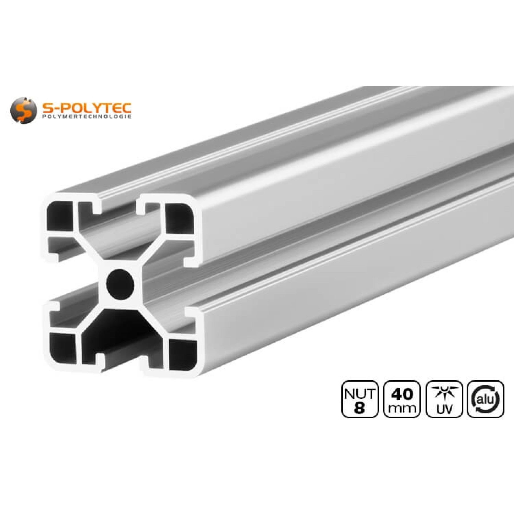 Our silver 20x20 groove 6 construction profiles are compatible with item®- system profiles