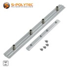 Profile connectors for extending construction profiles with grub screws for 6mm or 8mm groove width available