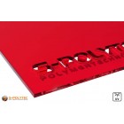 Acrylic glass red laser-cut