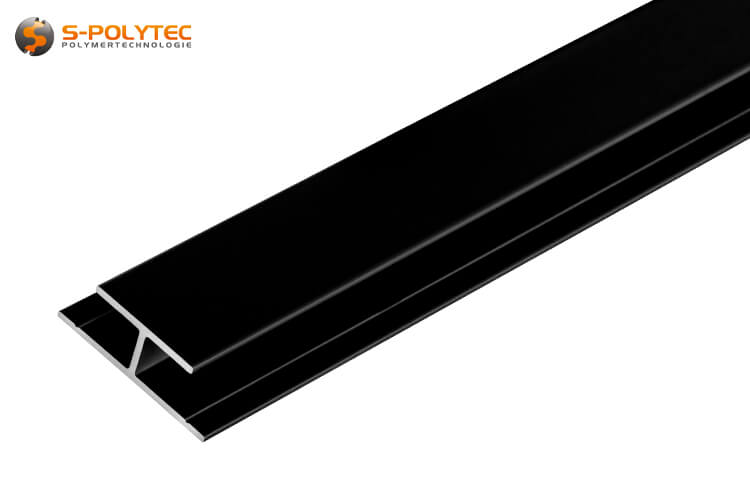 The black aluminium H-profiles are available with a clamping range of 3mm, 6mm or 8mm