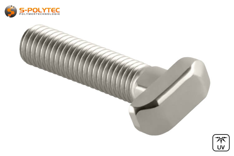 The hammer head screws made of nickel-plated carbon steel are suitable for indoor and outdoor applications