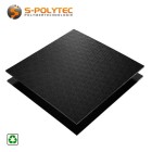 Black HDPE sheet made of 100% recycled material cut to size
