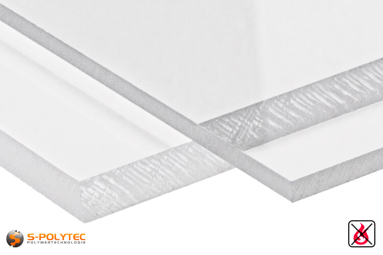 PVC sheets transparent 2,0 x 1,0 Meter - buy online now