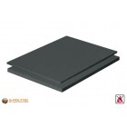 PVC sheets darkgray hard-PVC (PVCU) from 1mm to 50mm thickness as standard-size-sheet 2x1m