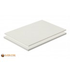 Polystyrene Sheet White 495 x 1000 x 3.0 mm 19,49 x 39,37 x 0,118