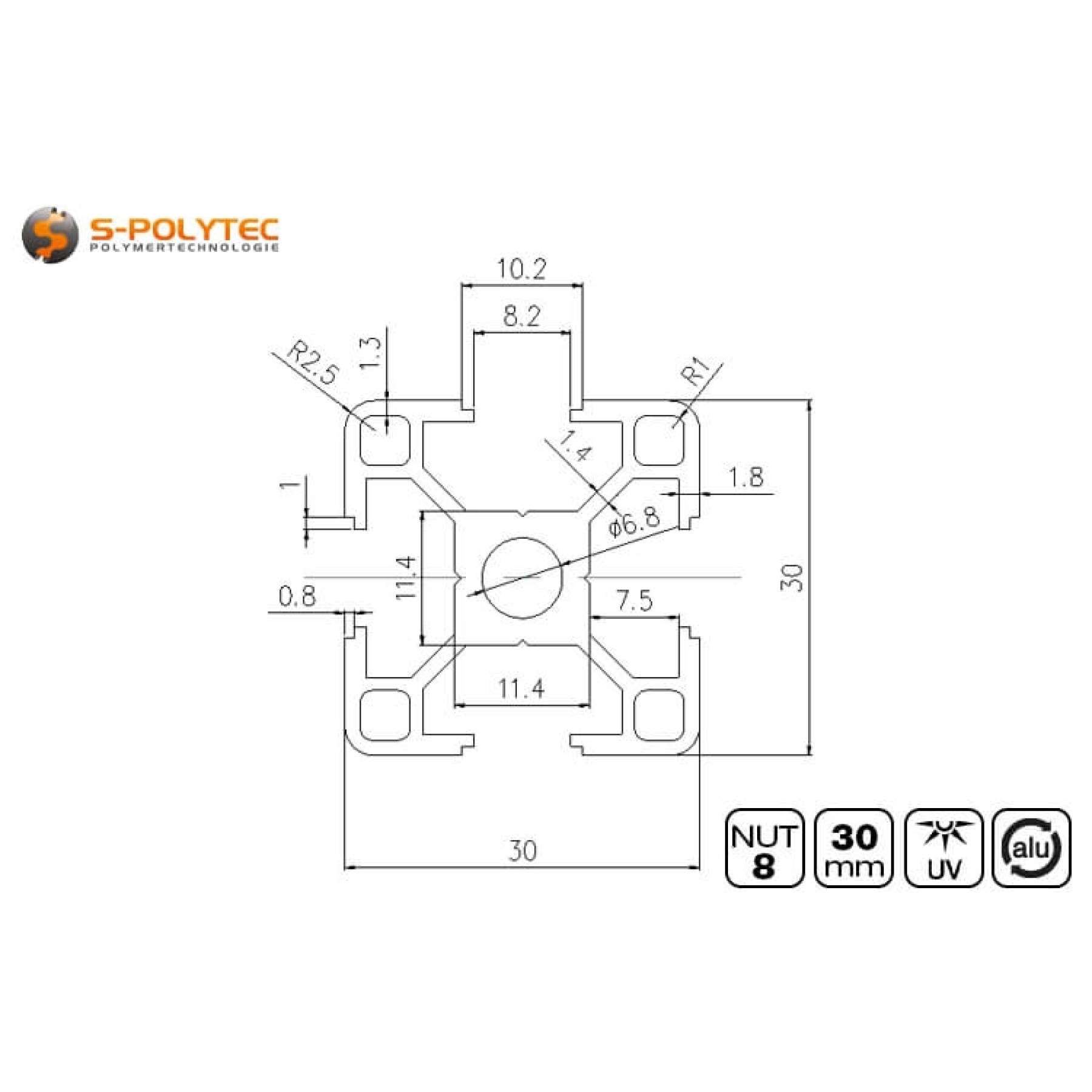 The construction profiles combine a very low weight with an enormous bending stiffness