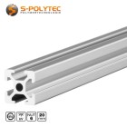 Our silver construction profiles 20x20 groove 6 are compatible with I-type system profiles