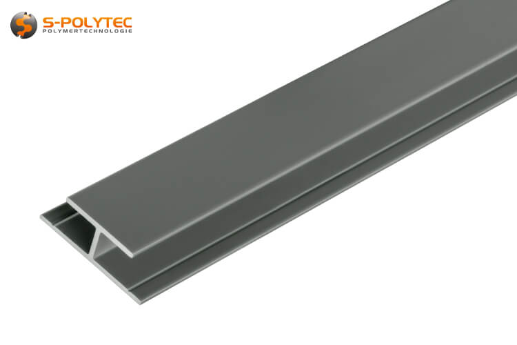 The dust-grey H-profiles made of solid aluminium are suitable for connecting panels with a thickness of 3mm, 6mm or 8mm