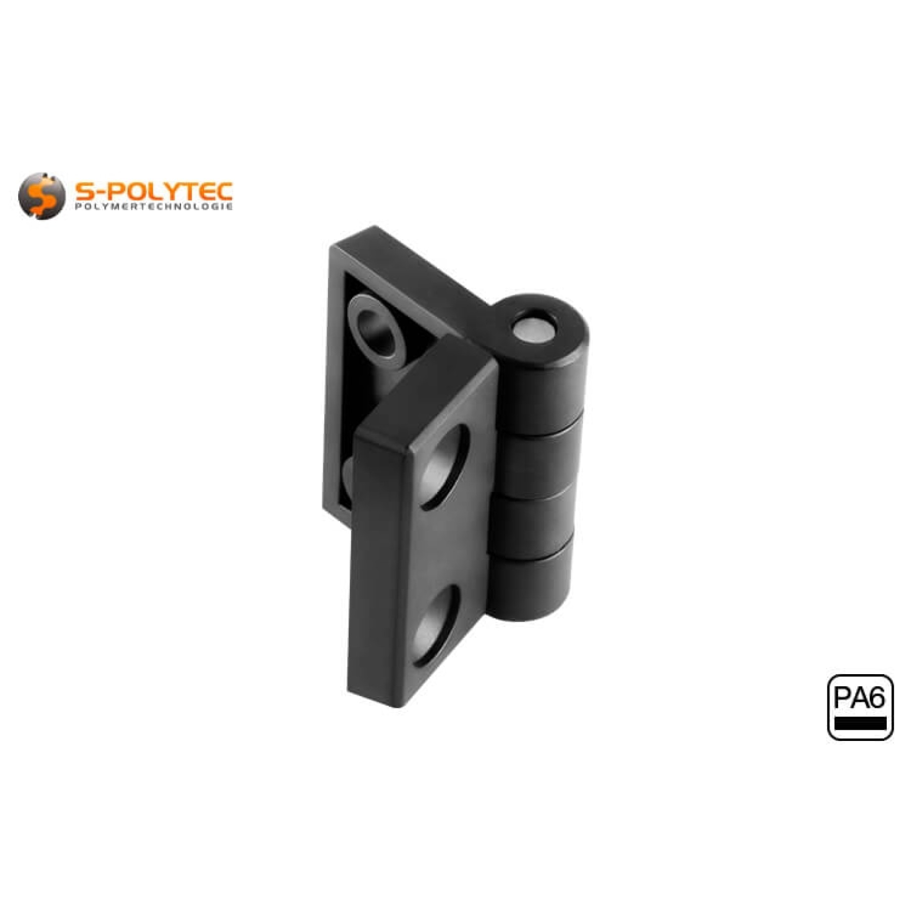 The door hinges made of lightweight polyamide are available in three versions for construction profiles with a 6mm or 8mm groove