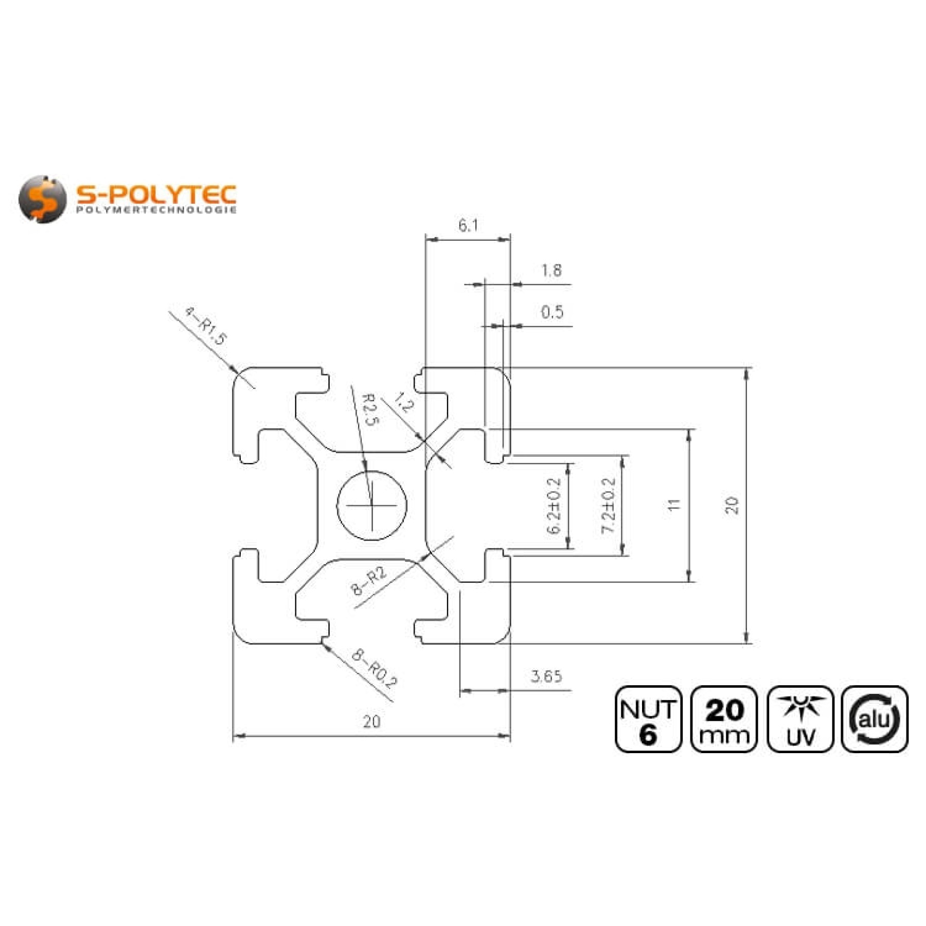 The solid construction of the type I system profiles impresses with its enormous rigidity