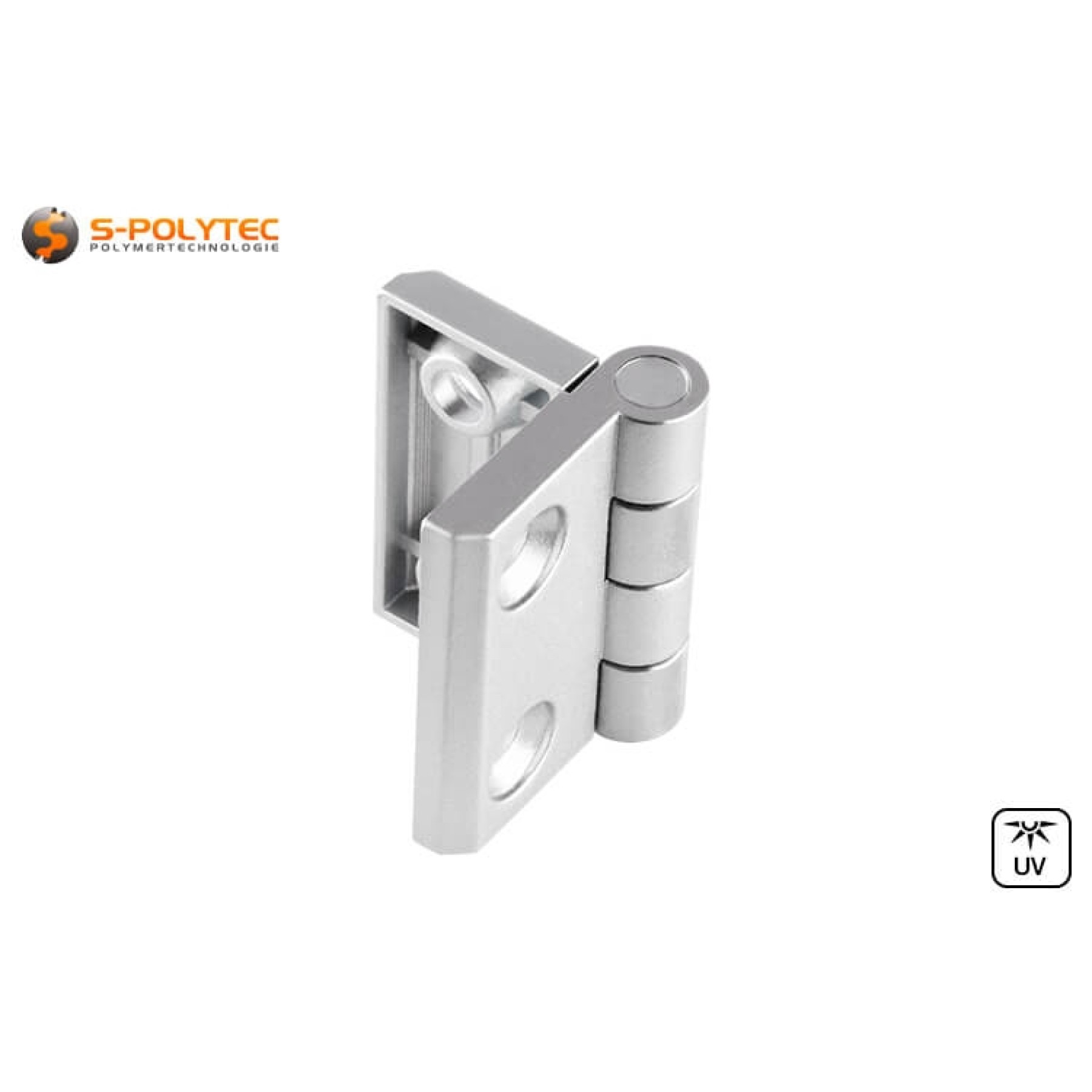 The hinges are made of rustproof die-cast zinc and are therefore suitable for outdoor use without hesitation