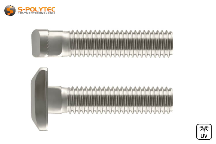 Hammer screw bolts provide a secure hold when fastening panelling panels to system profiles