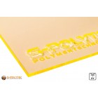 Acrylic glass yellow fluorescent laser-cut