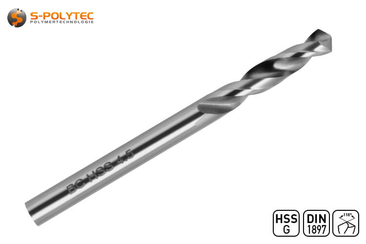 The HSS-G drills for metal with shortened spiral are available in many diameters. For example from Ø 2.0mm to Ø 10.0mm