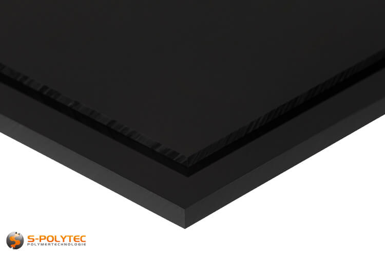 ABS sheets black 2x1 meter - Price per panel ✓ Many thicknesses ✓