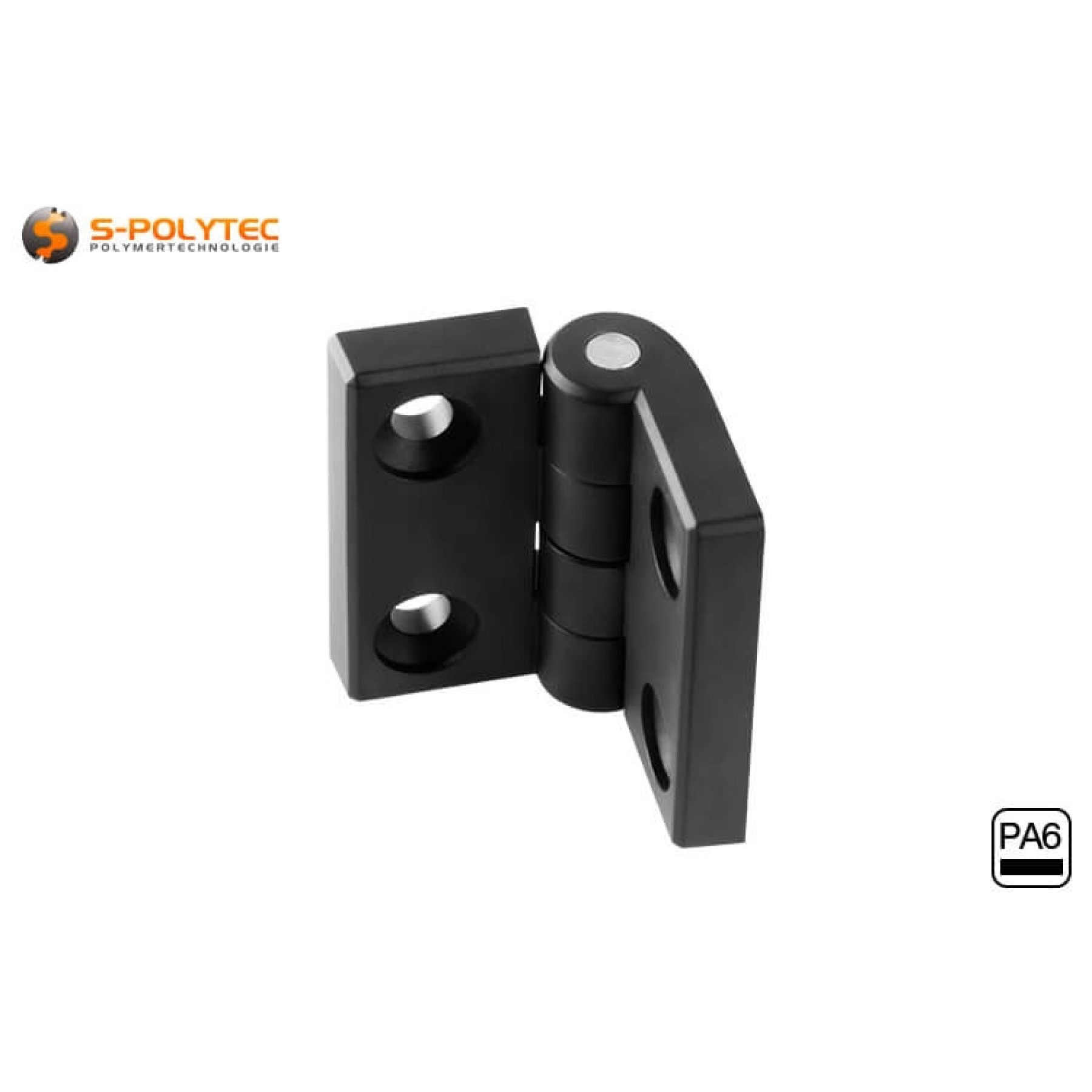 The hinges are made of impact-resistant and wear-resistant polyamide and are ideal for indoor applications