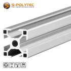 Our silver construction profiles 30x30 groove 8 can be combined with all system profiles type I