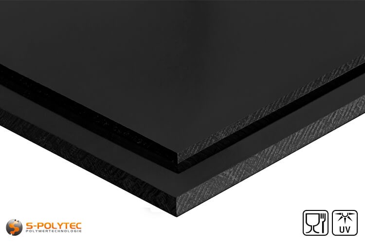 PE-HMW sheets (PE-500) black - cheap online | S-Polytec